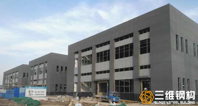 山东emc易倍钢结构公司建造的蚌埠天成包装科技股份有限公司实物图