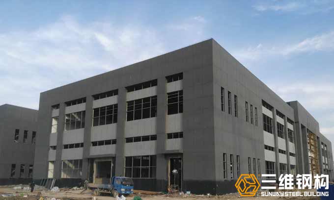 山东emc易倍钢结构公司建造的蚌埠天成包装科技股份有限公司效果图